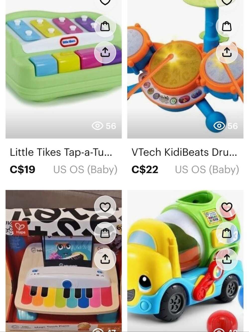 Bundle of 4 kids toys